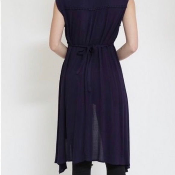 Hi-Low Tunic Top (Navy) - Picture 4 of 9